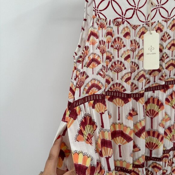 Ash and Eden Aba Tiered Sleeveless Midi Dress size XS NWT Tuckernuck - Picture 6 of 11